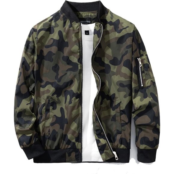 Men's Slim Fit Lightweight Sportswear Jacket Casual Bomber Jacket
